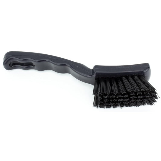41395EC04 Plastic Scrub Brush, Detail Brush, Kitchen Brush with Hanging Hole for Cleaning, 7 Inches, Yellow