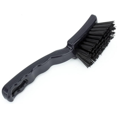 41395EC04 Plastic Scrub Brush, Detail Brush, Kitchen Brush with Hanging Hole for Cleaning, 7 Inches, Yellow