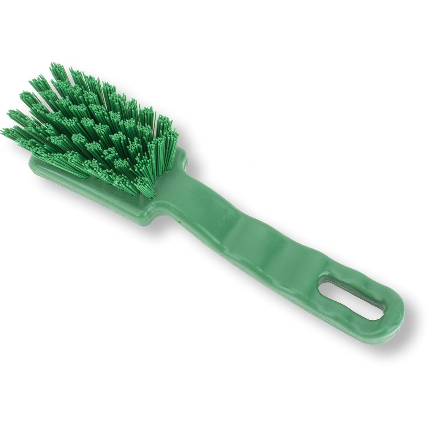 41395EC04 Plastic Scrub Brush, Detail Brush, Kitchen Brush with Hanging Hole for Cleaning, 7 Inches, Yellow