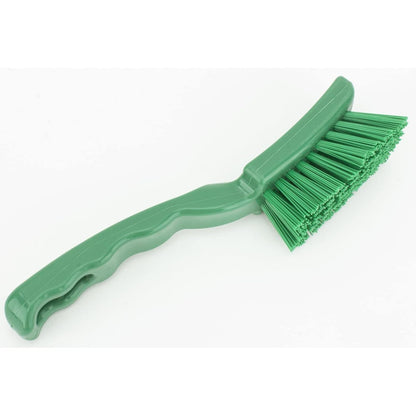 41395EC04 Plastic Scrub Brush, Detail Brush, Kitchen Brush with Hanging Hole for Cleaning, 7 Inches, Yellow