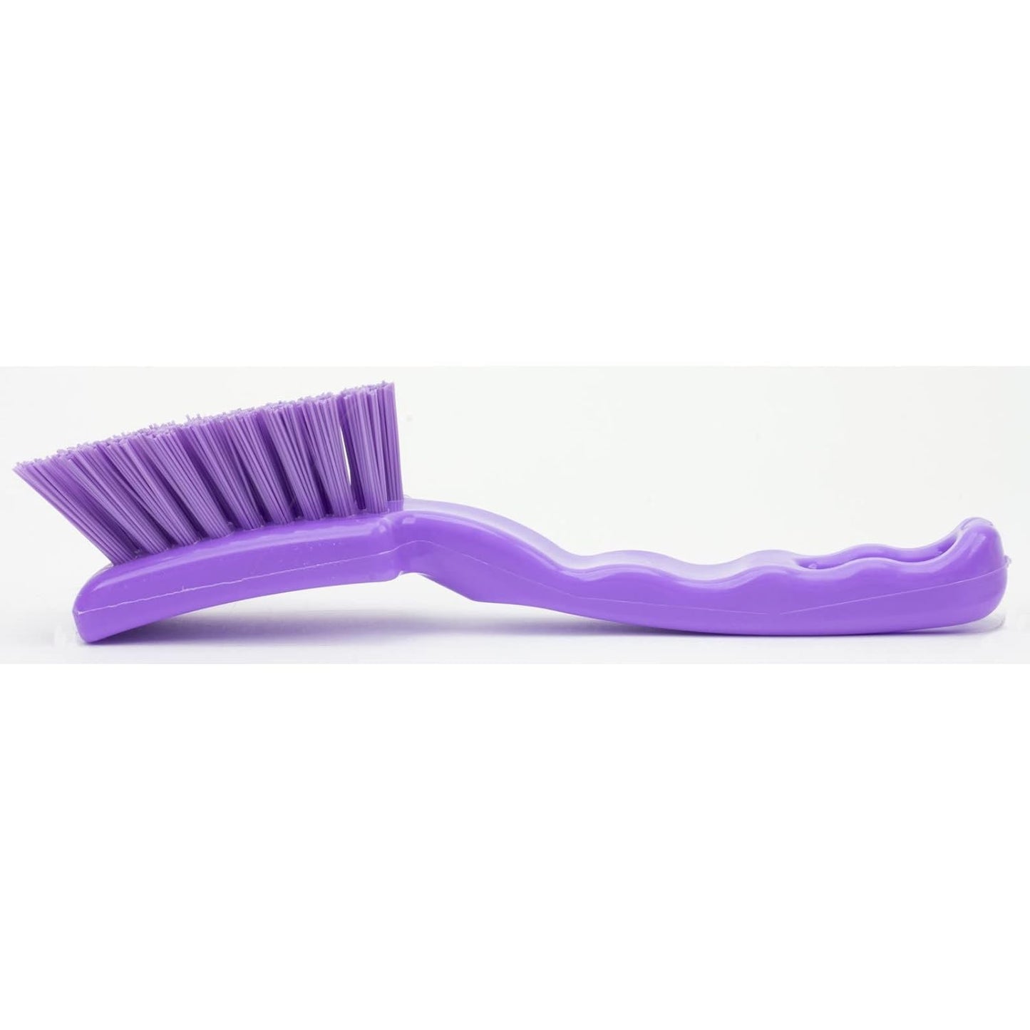41395EC04 Plastic Scrub Brush, Detail Brush, Kitchen Brush with Hanging Hole for Cleaning, 7 Inches, Yellow