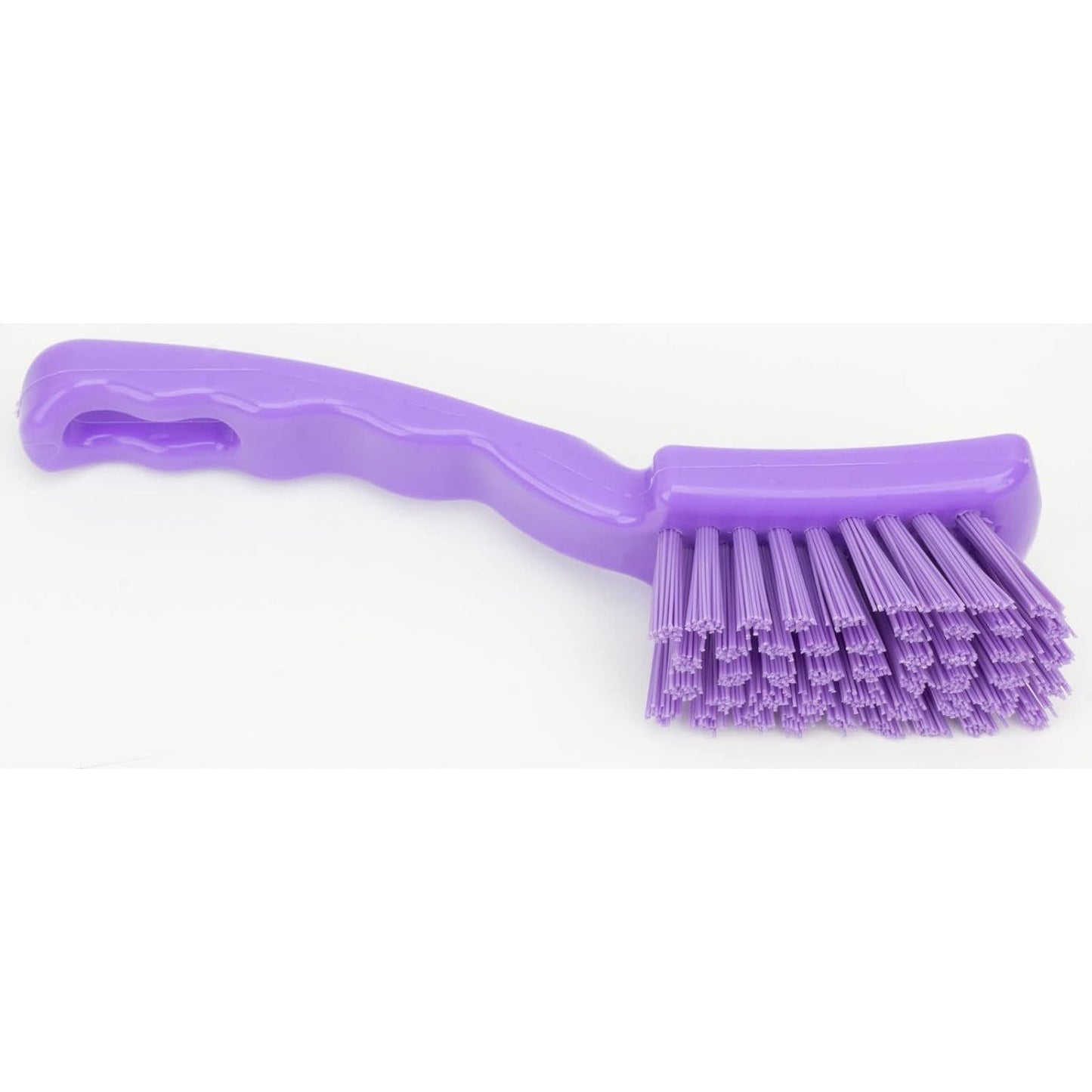 41395EC04 Plastic Scrub Brush, Detail Brush, Kitchen Brush with Hanging Hole for Cleaning, 7 Inches, Yellow