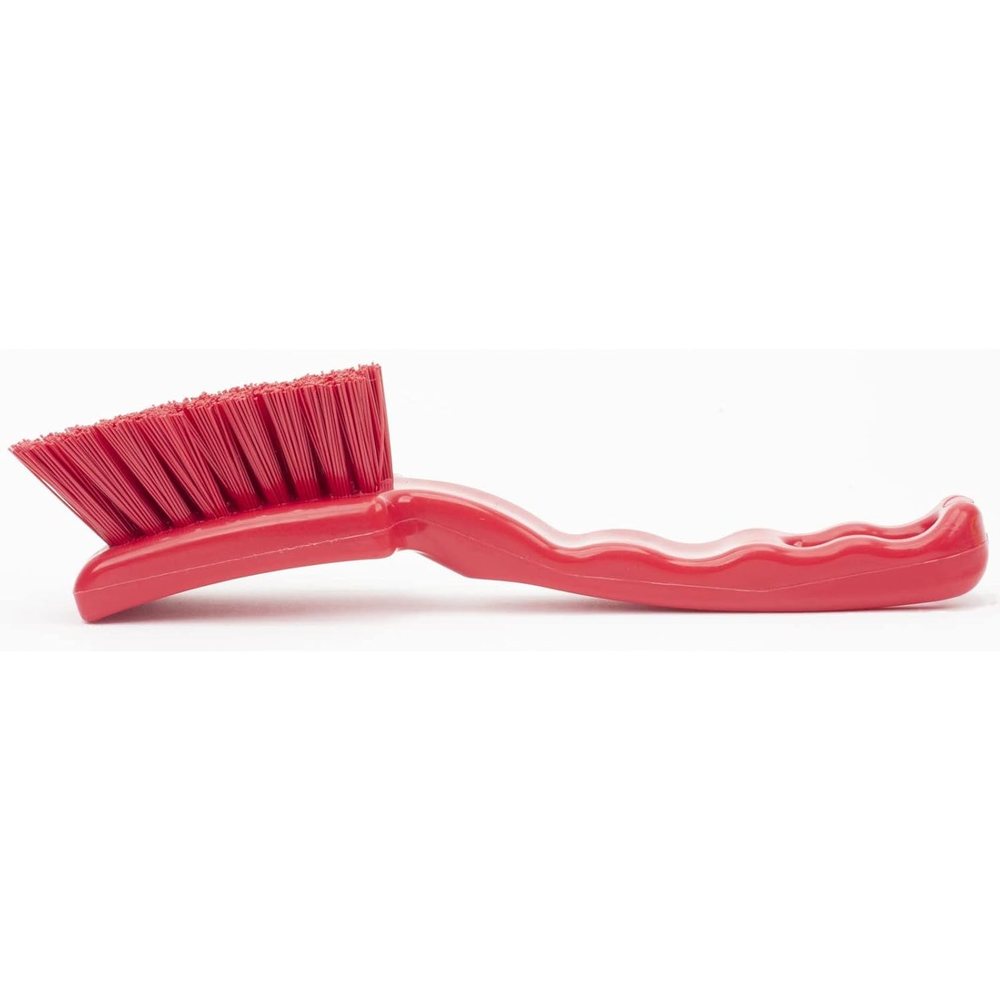 41395EC04 Plastic Scrub Brush, Detail Brush, Kitchen Brush with Hanging Hole for Cleaning, 7 Inches, Yellow