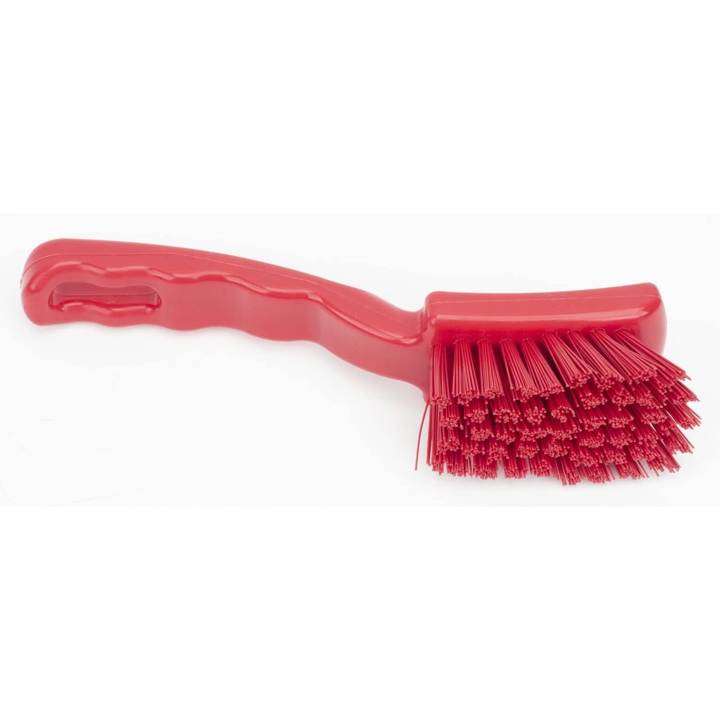 41395EC04 Plastic Scrub Brush, Detail Brush, Kitchen Brush with Hanging Hole for Cleaning, 7 Inches, Yellow