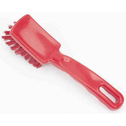 41395EC04 Plastic Scrub Brush, Detail Brush, Kitchen Brush with Hanging Hole for Cleaning, 7 Inches, Yellow