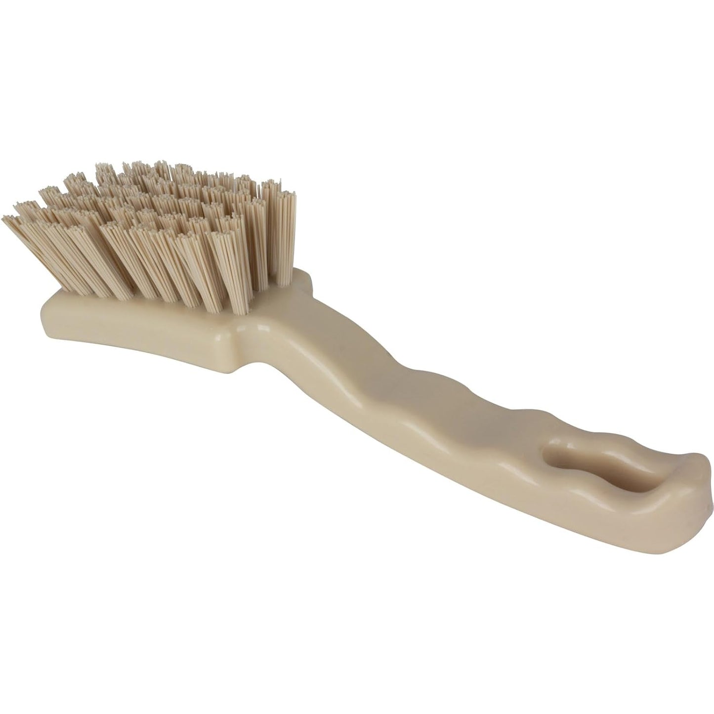 41395EC04 Plastic Scrub Brush, Detail Brush, Kitchen Brush with Hanging Hole for Cleaning, 7 Inches, Yellow