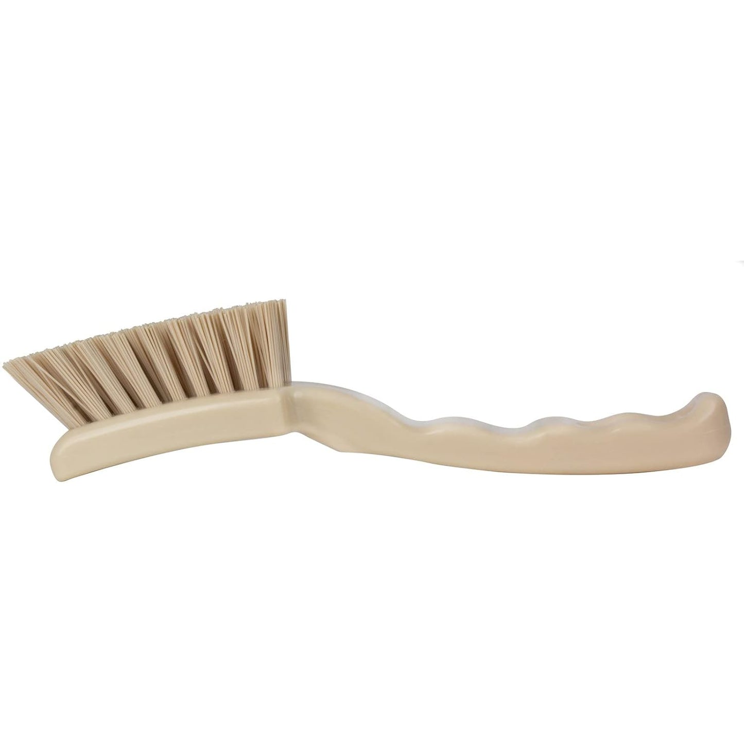 41395EC04 Plastic Scrub Brush, Detail Brush, Kitchen Brush with Hanging Hole for Cleaning, 7 Inches, Yellow