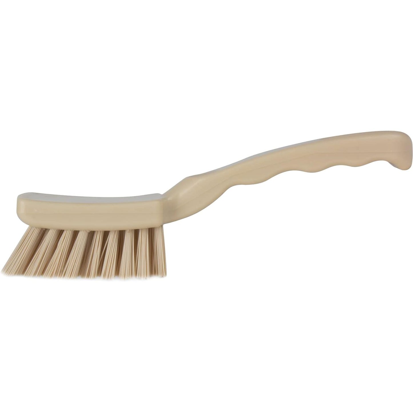 41395EC04 Plastic Scrub Brush, Detail Brush, Kitchen Brush with Hanging Hole for Cleaning, 7 Inches, Yellow