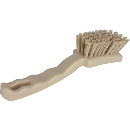 41395EC04 Plastic Scrub Brush, Detail Brush, Kitchen Brush with Hanging Hole for Cleaning, 7 Inches, Yellow
