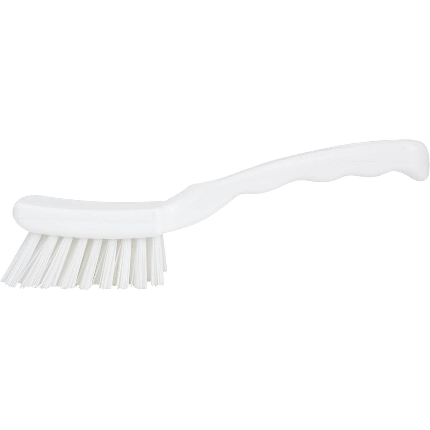 41395EC04 Plastic Scrub Brush, Detail Brush, Kitchen Brush with Hanging Hole for Cleaning, 7 Inches, Yellow