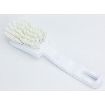 41395EC04 Plastic Scrub Brush, Detail Brush, Kitchen Brush with Hanging Hole for Cleaning, 7 Inches, Yellow
