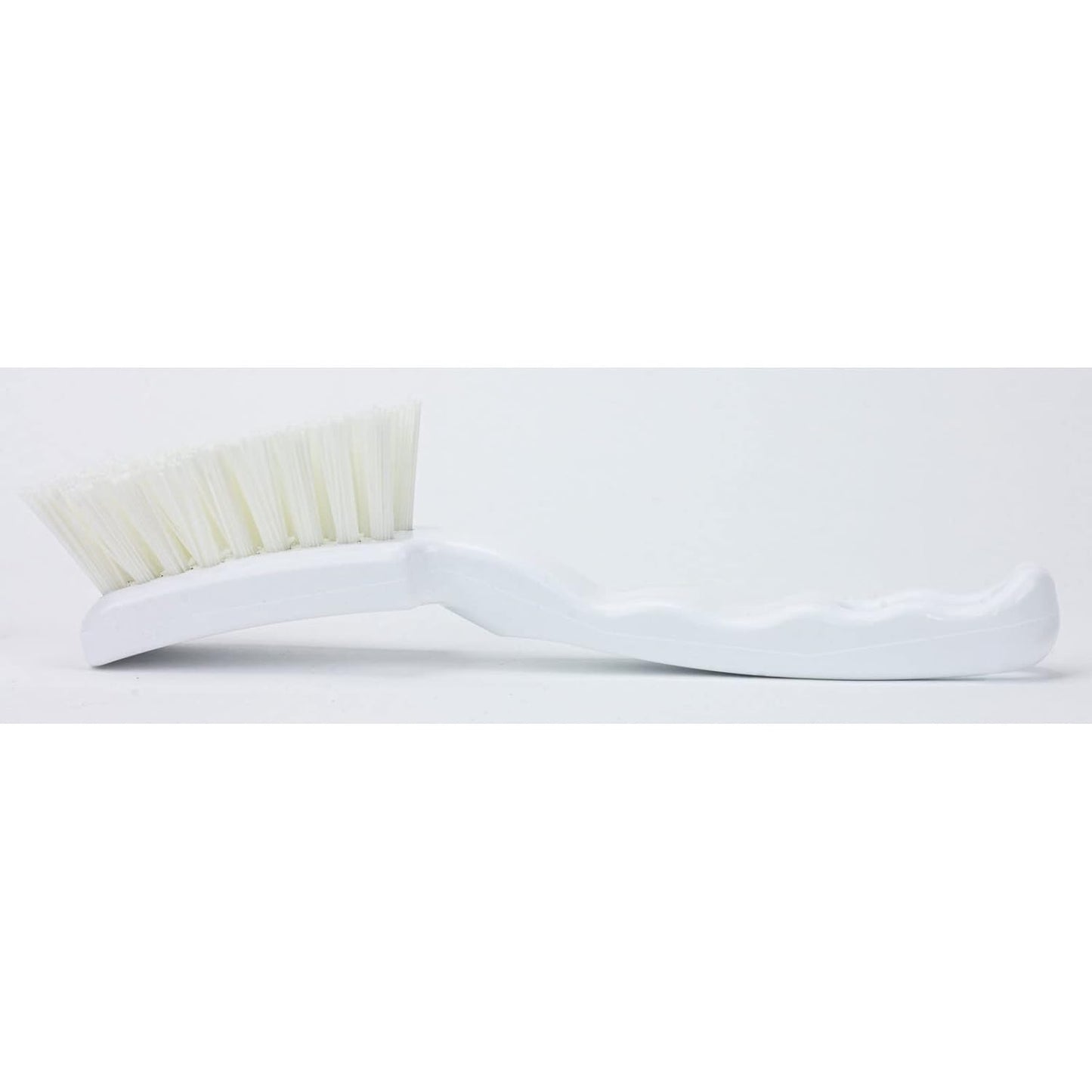 41395EC04 Plastic Scrub Brush, Detail Brush, Kitchen Brush with Hanging Hole for Cleaning, 7 Inches, Yellow