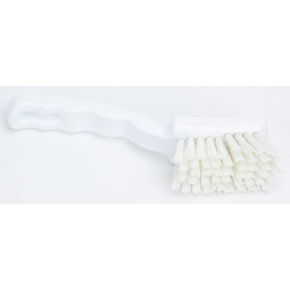 41395EC04 Plastic Scrub Brush, Detail Brush, Kitchen Brush with Hanging Hole for Cleaning, 7 Inches, Yellow