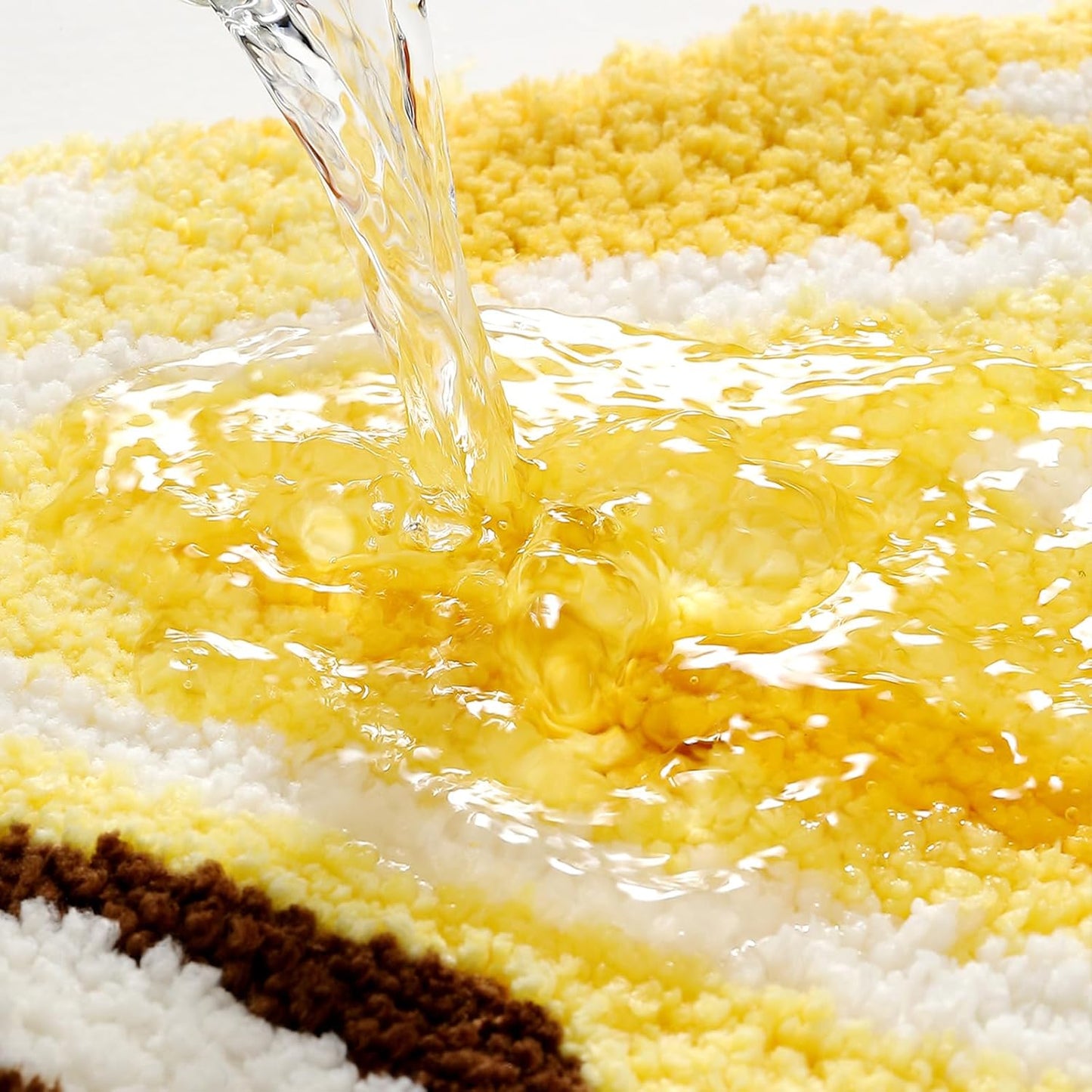 Fruit Bath Mats Cute Bathroom Rugs, Particularly Absorbent, Very Soft, and Dry Fast that Fits for Kid's Room, Bathroom or Other Room, 17.7" x 31.5", Lemon