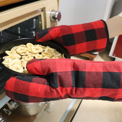 Oven Mitts and Potholders BBQ Gloves-Oven Mitts and Pot Holders with Recycled Infill Silicone Non-Slip Cooking Gloves for Cooking Baking Grilling (4-Piece Set,Yellow)