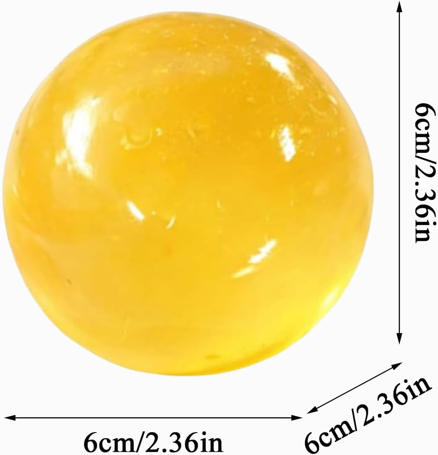 Coconut Oil Squishy Toys, Slow Rising Stress Ball Ice Cube Shape, Soft Squeeze Toy for Anxiety Relief, Reusable Sensory Fidget Pack (Yellow)