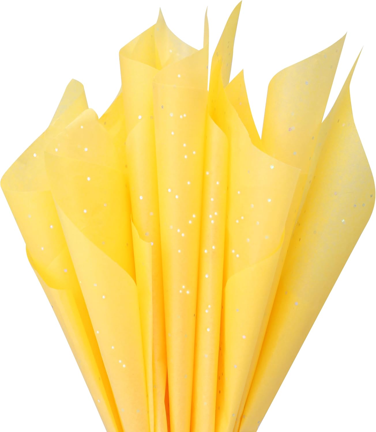 120 Sheets 20"x14" Yellow Tissue Paper for Gift Bags Packaging Glitter Art Tissue Paper for Crafts