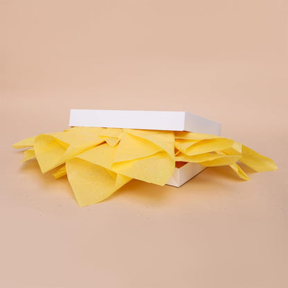 120 Sheets 20"x14" Yellow Tissue Paper for Gift Bags Packaging Glitter Art Tissue Paper for Crafts