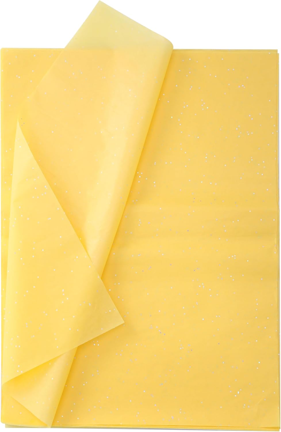 120 Sheets 20"x14" Yellow Tissue Paper for Gift Bags Packaging Glitter Art Tissue Paper for Crafts