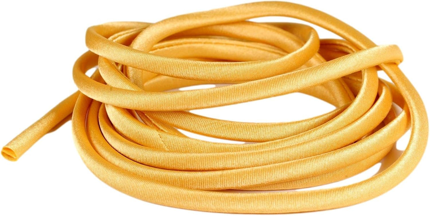 Golden Yellow Satin Spaghetti Strapping - 1/4" Round - 5 Yards - Lingerie Craft DIY