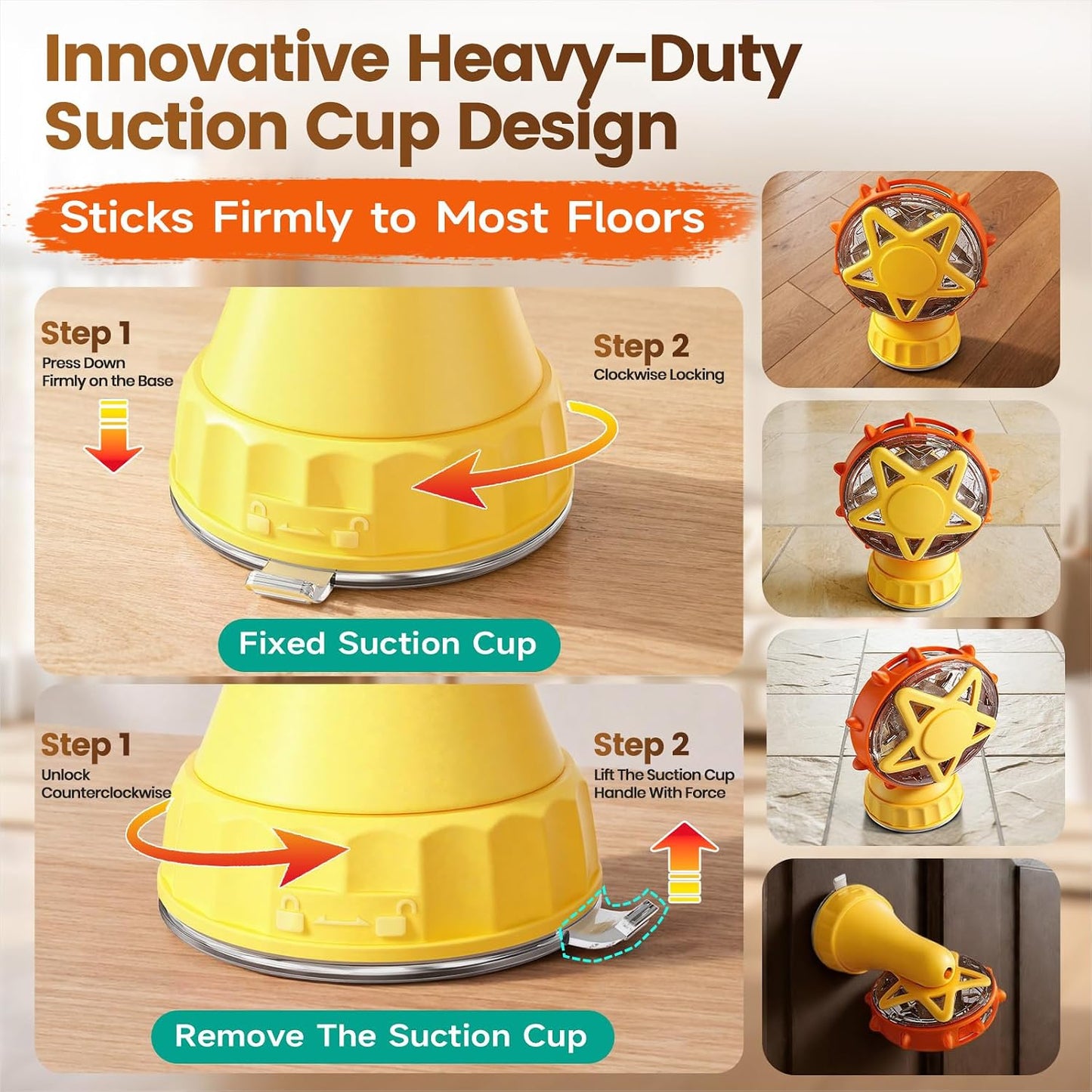 2in-1 Cat Slow Feeder and Interactive Cat Puzzle Toy,Ferris Wheel Treat Dispenser with Strong Suction Cup Base and Adjustable Food Leakage Holes,Food-Grade BPA-Free PP Cat Toys (Yellow)