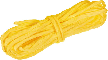 Raffia Paper Craft Rope Packing 8.7 Yards Handmade Twisted Paper Craft String/Cord for DIY Decoration Gift Packaging Lemon Yellow