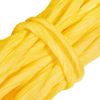 Raffia Paper Craft Rope Packing 8.7 Yards Handmade Twisted Paper Craft String/Cord for DIY Decoration Gift Packaging Lemon Yellow