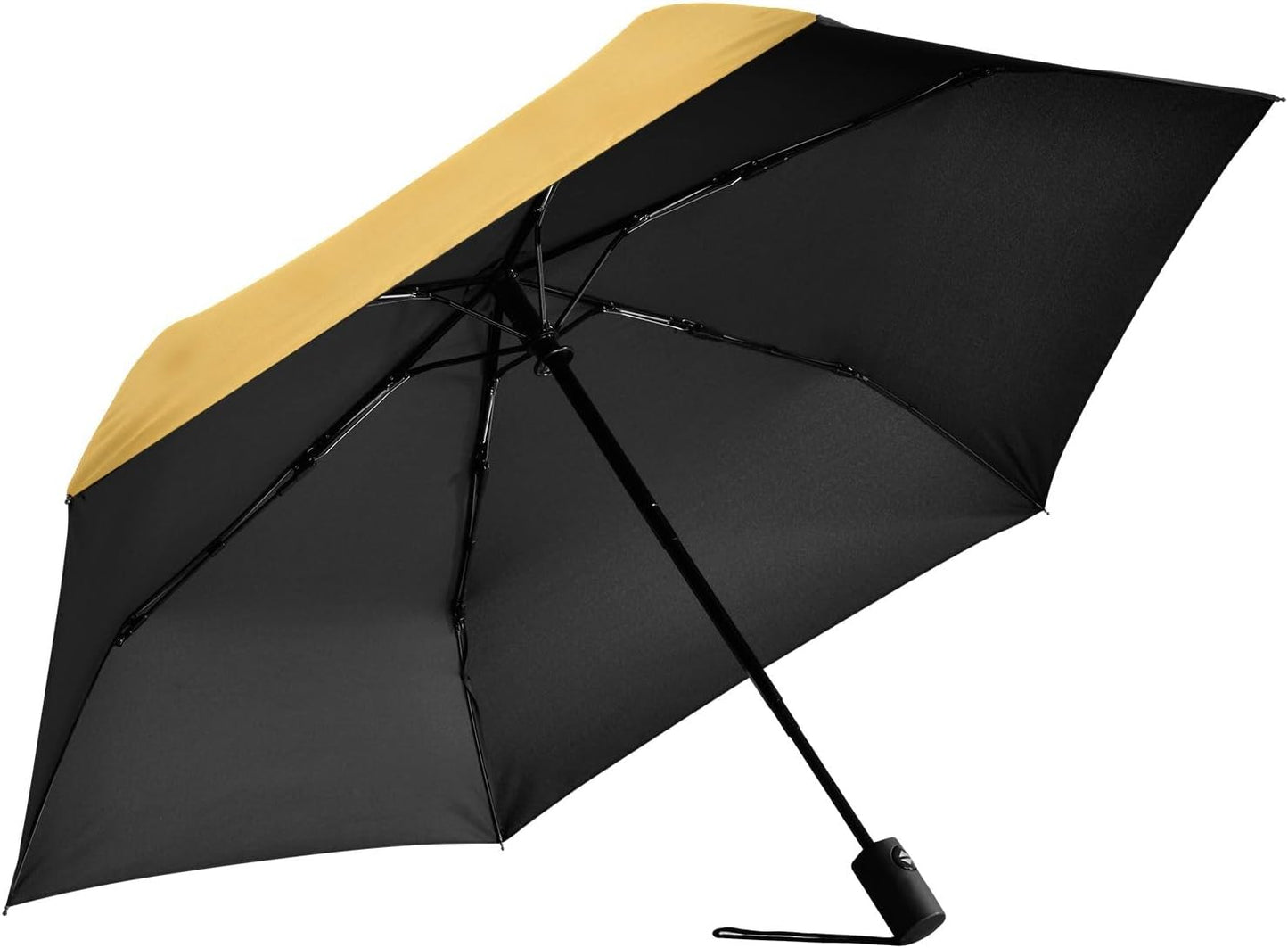 Windproof Automatic Compact Umbrella Western Cat Black | Automatic Open Umbrella Compact for Rain and Sun Rust-proof Fits in Purse or Backpack Strong UV Protection