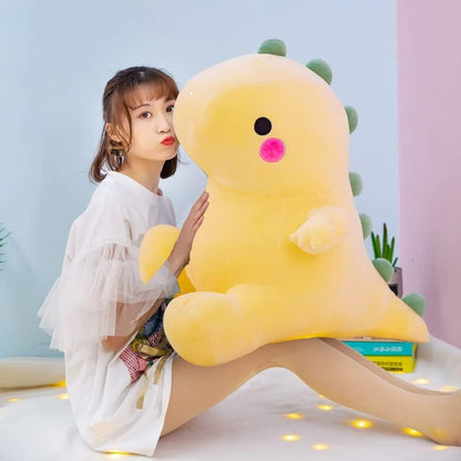 Dinosaur Plush Toys Soft Stuffed Animals Toys Dolls Gifts(Yellow,23in) | Fluffy dinosaur stuffed plush toy made of premium soft fabric. Neat stitching, room decoration and daily companion