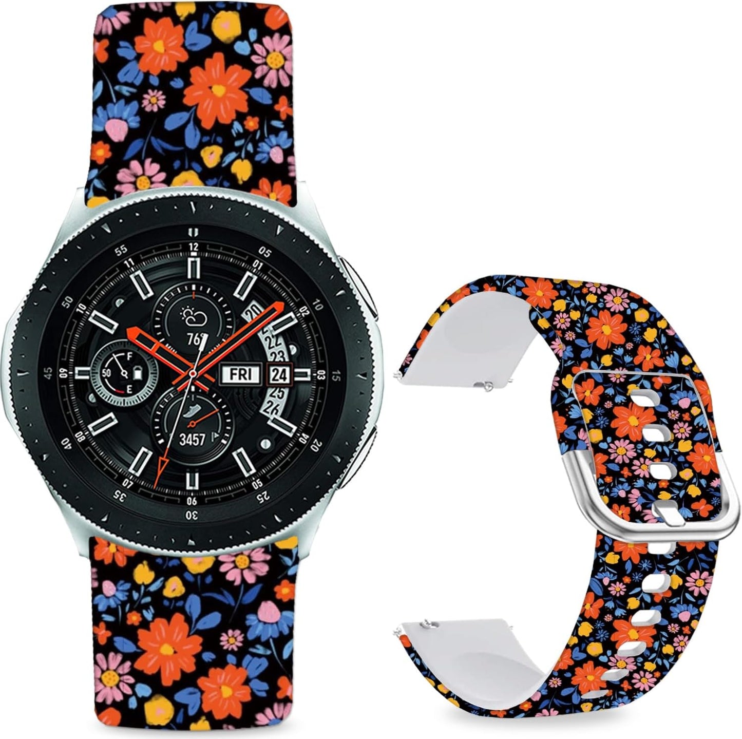 Cartoon Watch Bands Compatible with Samsung Galaxy Watch 46mm/ Galaxy Watch 3 45mm/Samsung Gear S3 Frontier/Classic Strap,Soft Silicone 22mm Replacement Wristband Sport Strap for Men Women.