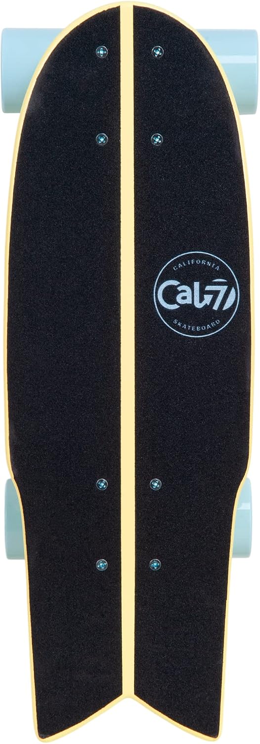 Fishtail Deck 22-inch Mini Cruiser Skateboard