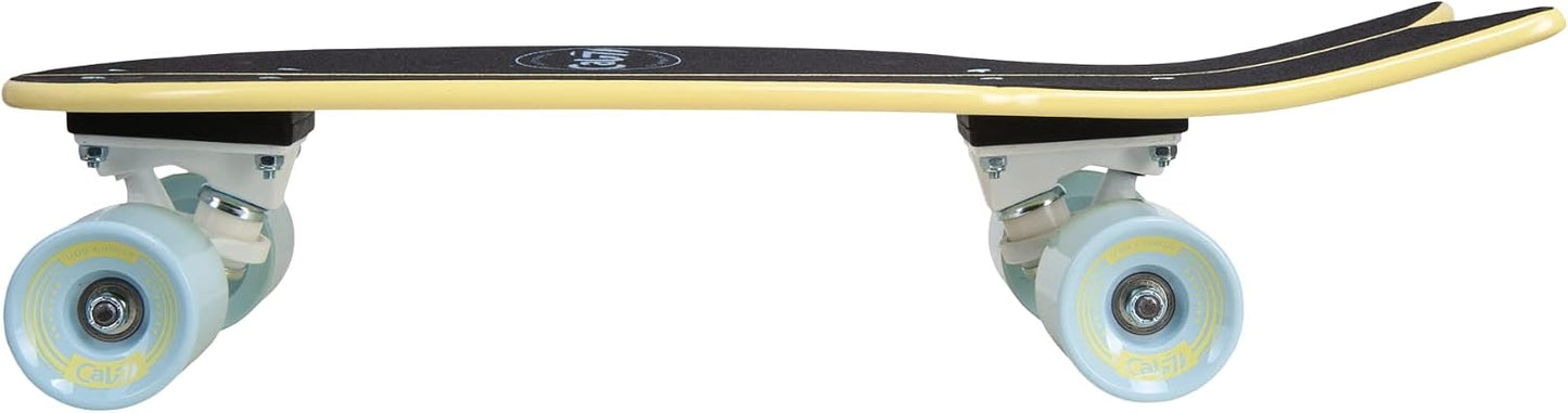 Fishtail Deck 22-inch Mini Cruiser Skateboard