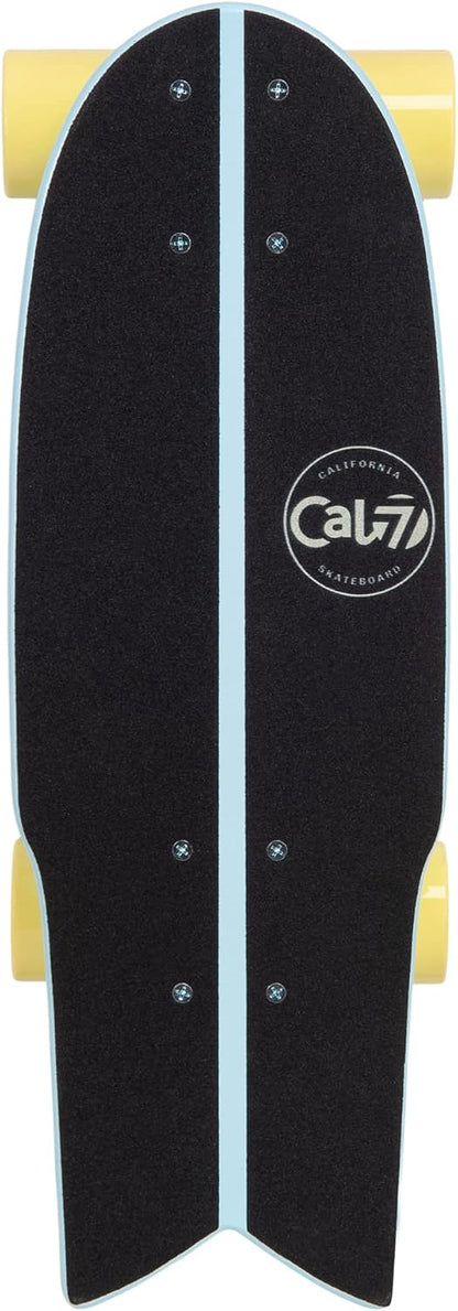 Fishtail Deck 22-inch Mini Cruiser Skateboard