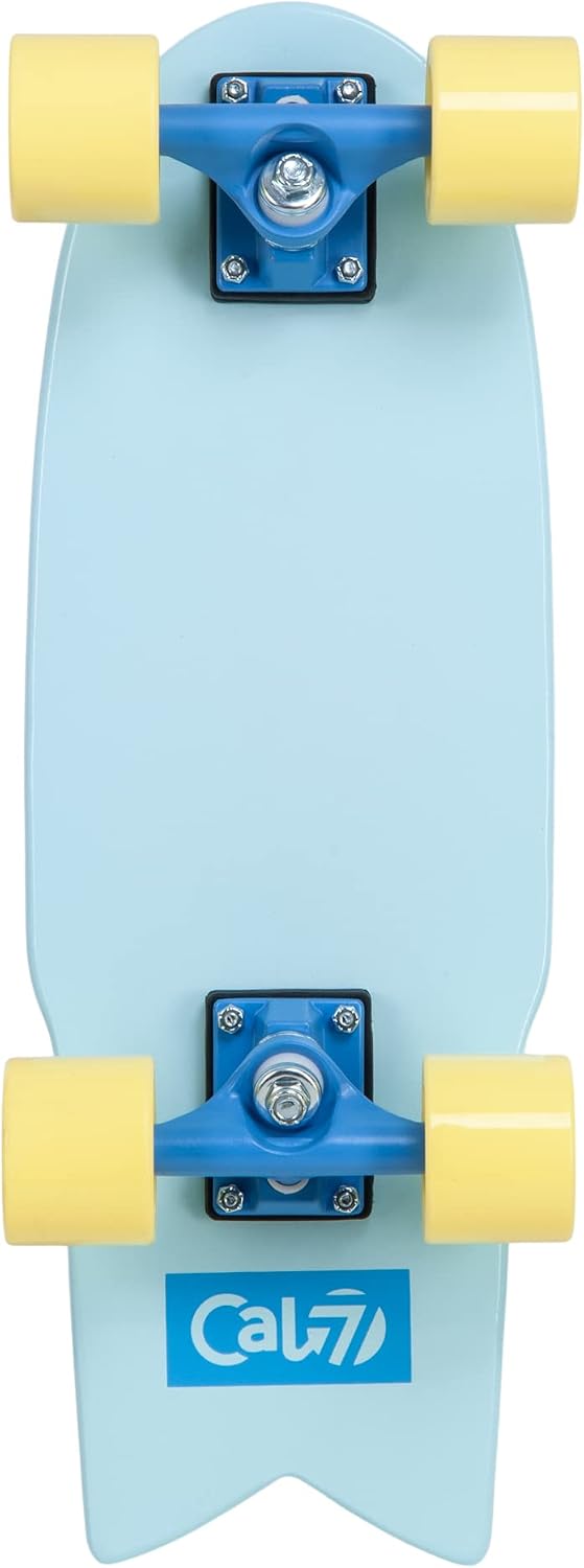 Fishtail Deck 22-inch Mini Cruiser Skateboard