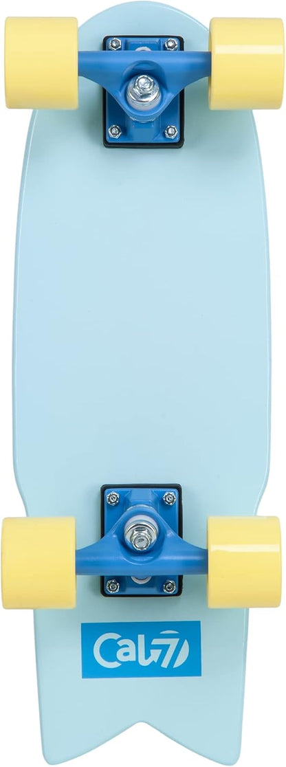 Fishtail Deck 22-inch Mini Cruiser Skateboard