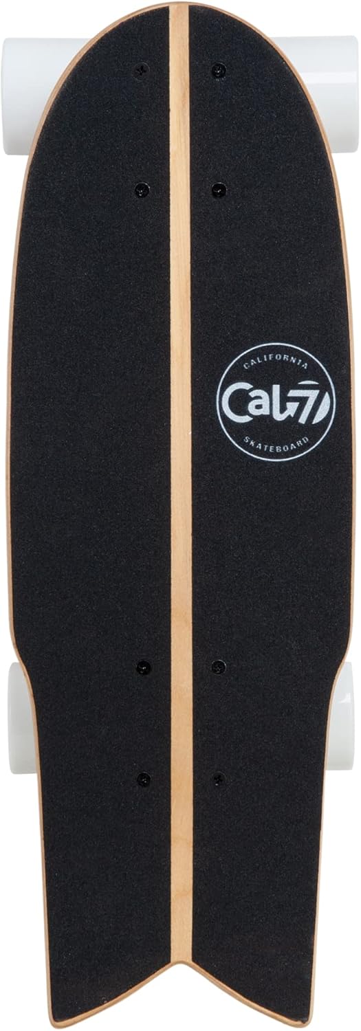 Fishtail Deck 22-inch Mini Cruiser Skateboard