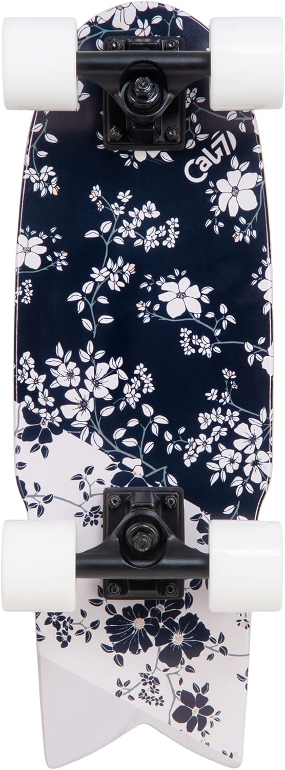Fishtail Deck 22-inch Mini Cruiser Skateboard