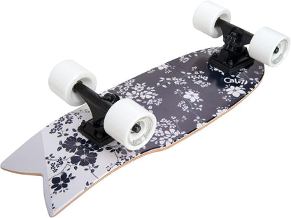 Fishtail Deck 22-inch Mini Cruiser Skateboard