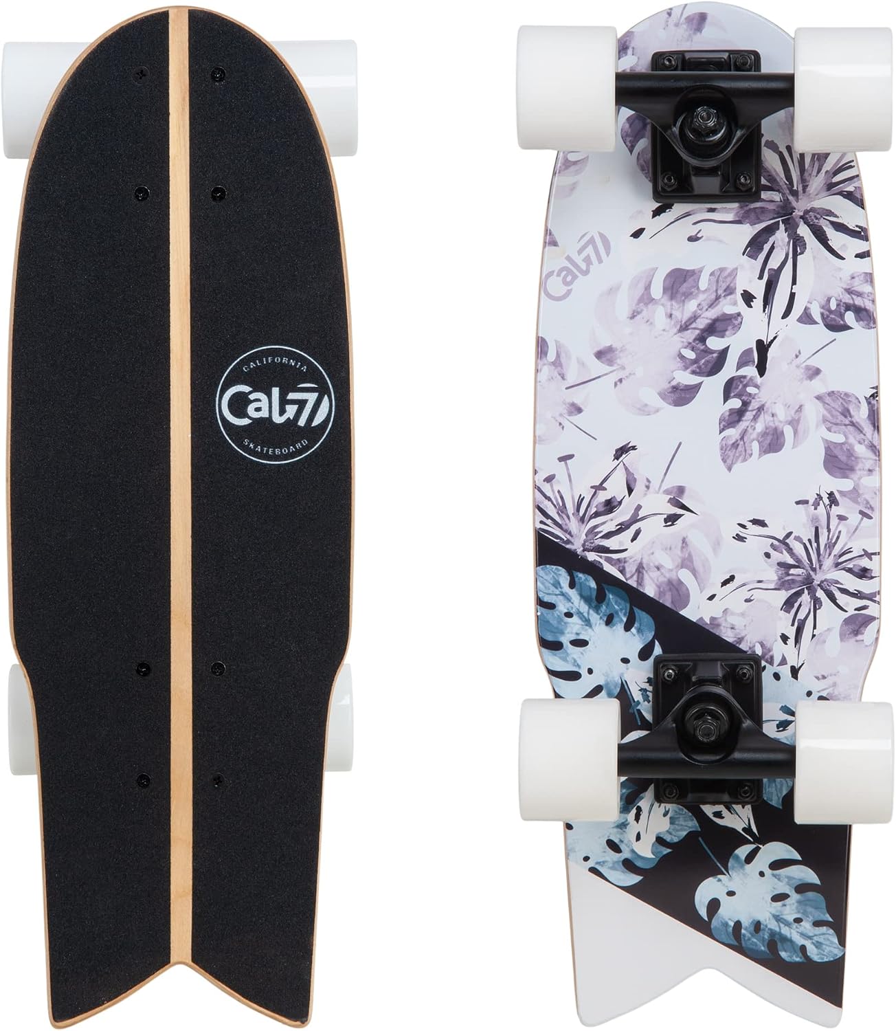Fishtail Deck 22-inch Mini Cruiser Skateboard