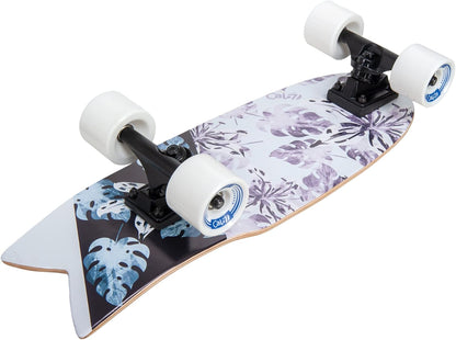 Fishtail Deck 22-inch Mini Cruiser Skateboard