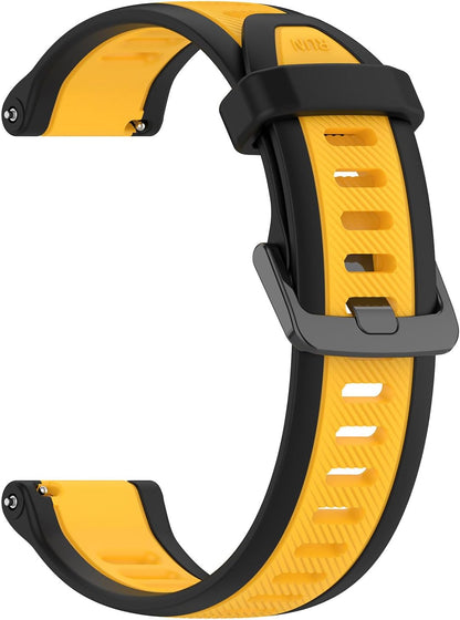 for Garmin Forerunner 165 Watch Band, Silicone Replacement Bands for Garmin Forerunner 55 165 168 245 570 645 /Vivoactive 6 5 3 Music Smartwatch