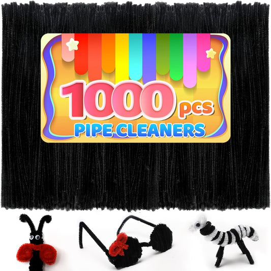 200pcs Yellow Pipe Cleaners, Chenille Stems, Pipe Cleaners for Crafts, Pipe Cleaner Crafts, Art and Craft Supplies.