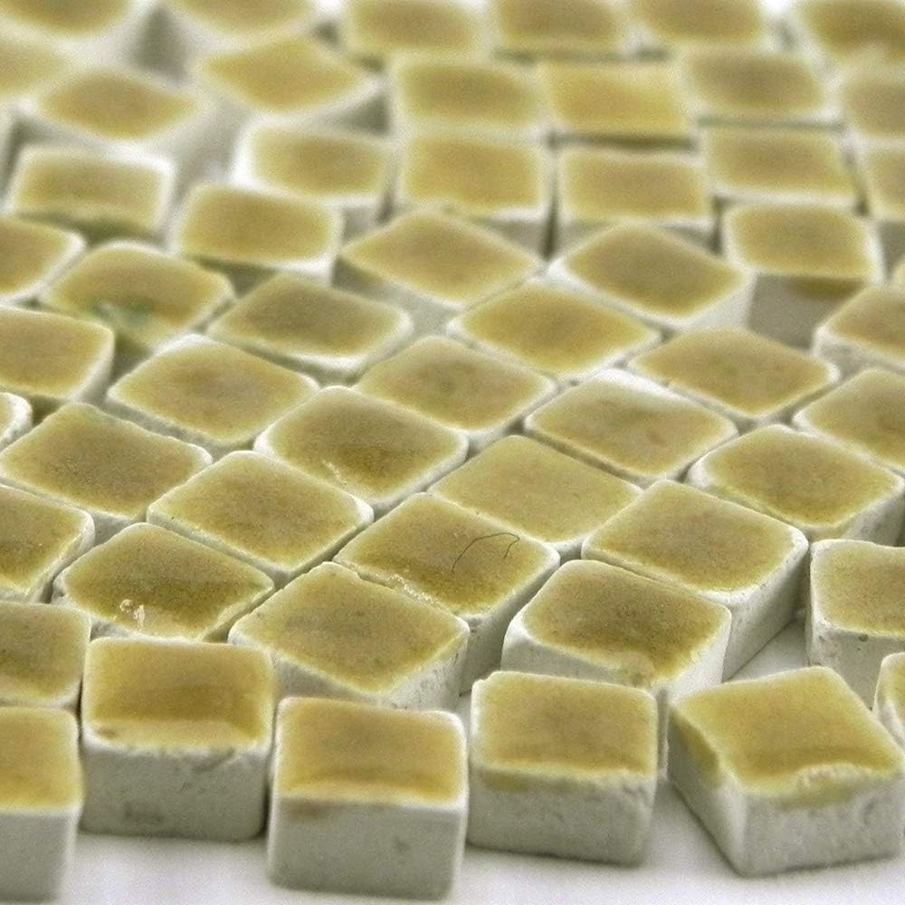 Do It Yourself Adult Mosaic Arts and Crafts Picture Tiles, 1000 Pcs 5 mm Goldenrod Yellow, WC06