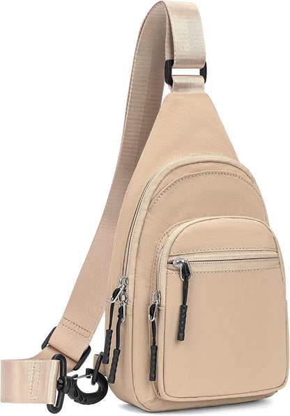 Small Sling Bag for Women Man Crossbody Chest Bag Lightweight Purse for Travel, Daily Use, and Outdoors
