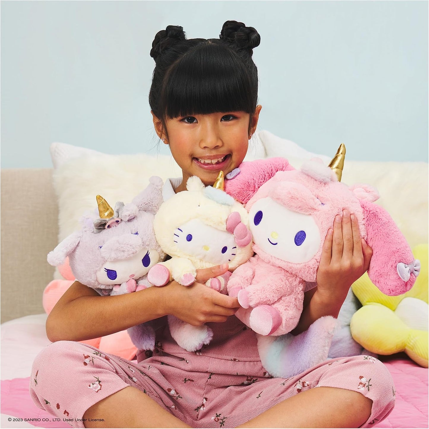 Sanrio Hello Kitty 6" Plush Toy with Yellow Unicorn Outfit; Ages 1+ | Promotes Exciting Character Roleplay, Early Sensory Discovery, and Creative Pop Culture and Fantasy Storytelling