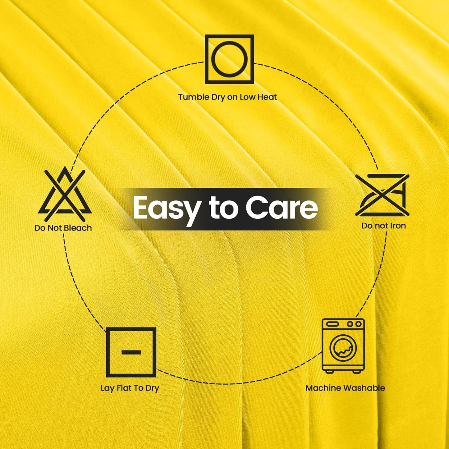 Spandex Tablecloth 1 Pack [6FT, Yellow] Tight, Fitted, Washable and Wrinkle Resistant Stretch Rectangular Patio Table Cover for Event, Wedding, Banquet & Parties [72Lx30Wx30H Inch]