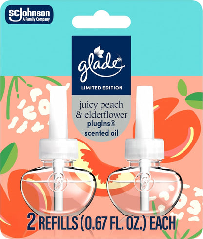 PlugIns Refills Air Freshener, Lemon Zest & Poppy, Scented and Essential Oils for Home and Bathroom, 1.34 Fl Oz, 2 Count