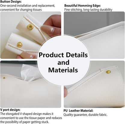 Yellow Seashell Tissue Box Cover Rectangle,Coastal Beach Decorative Tissue Holder,Summer Ocean Shell Tissue Case for Home Bathroom Office Desk Decorative,9.8x5.9x7 Inch