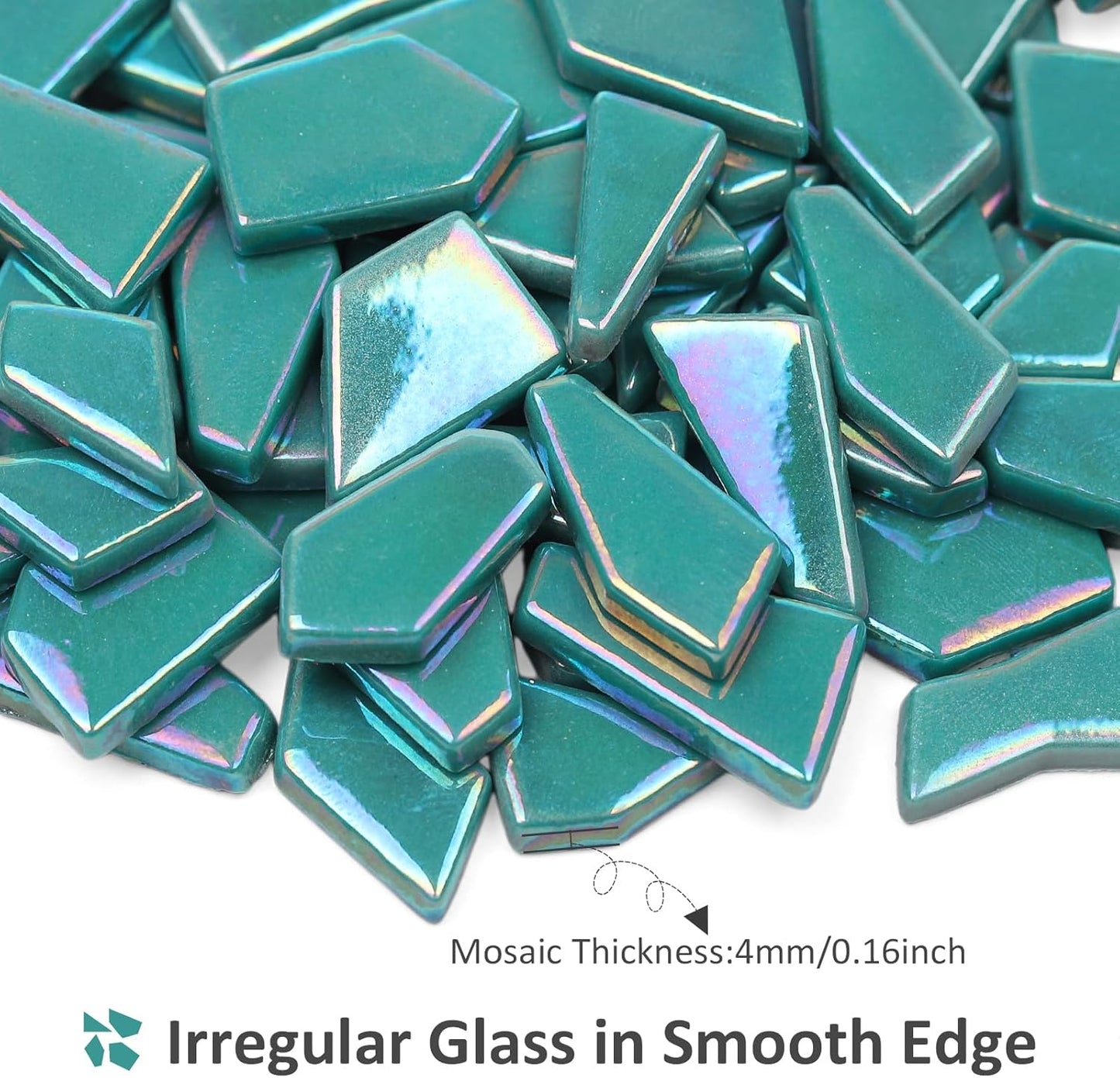 Iridescent Glass Mosaic Tiles for Crafts Bulk,200g Yellow Broken Mosaic Glass Pieces for Garden Crafts Kits,DIY Mosaic Art Decor