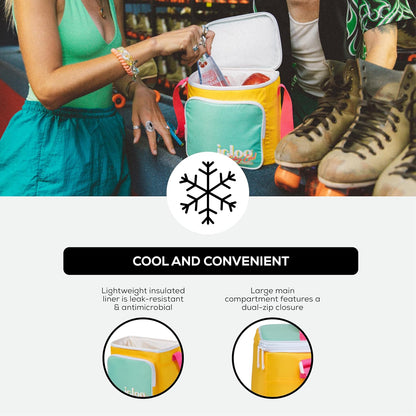 Retro Square Lunch Bag Cooler